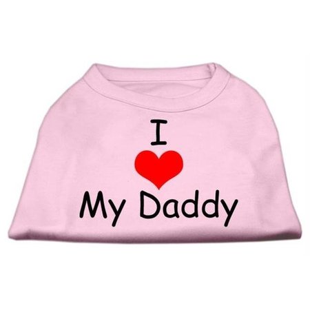 MIRAGE PET PRODUCTS Mirage Pet Products 51-34 XSLPK I Love My Daddy Screen Print Shirts Pink XS - 8 51-34 XSLPK